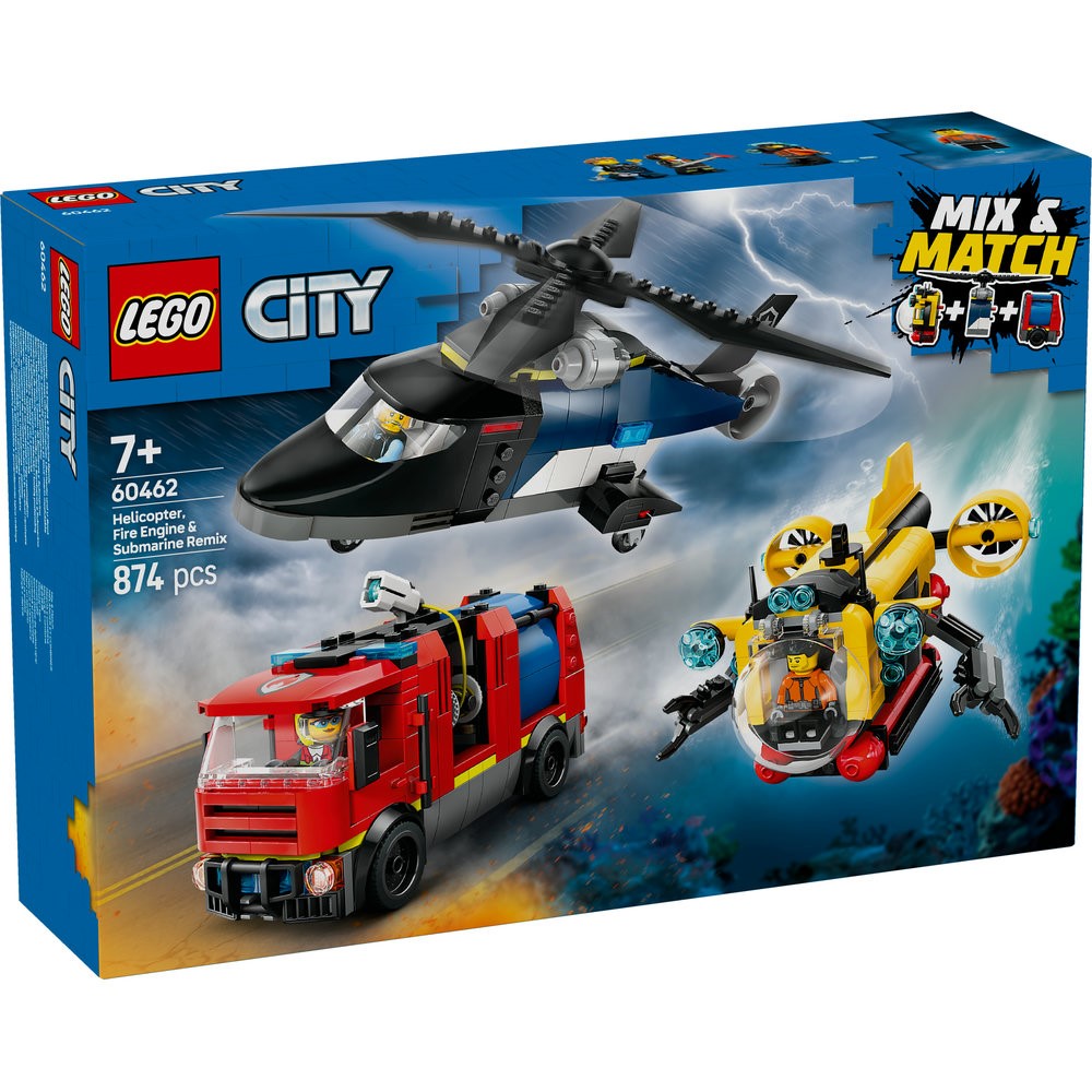 60462 Helicopter, Fire Engine & Submarine Remix