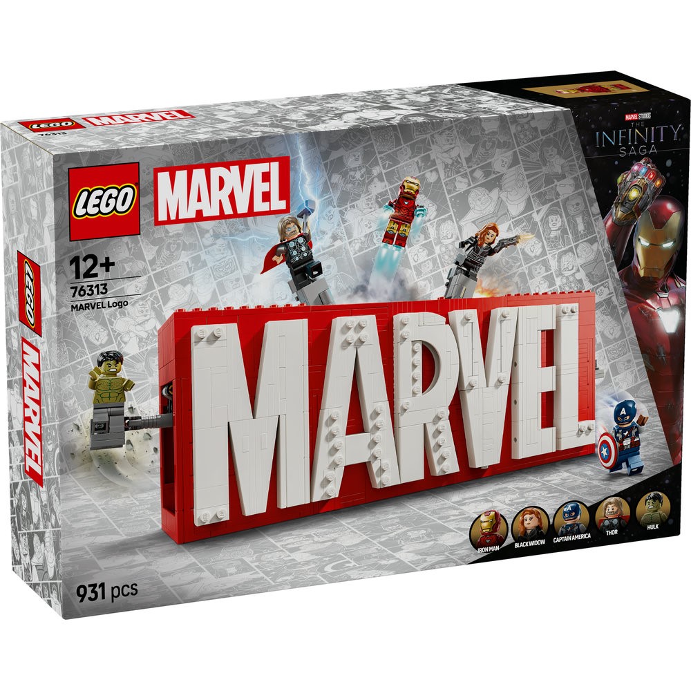 76313 MARVEL Logo & Minifigures